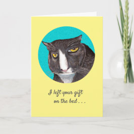 Graciosa tarjeta de felicitación de cumpleaños par