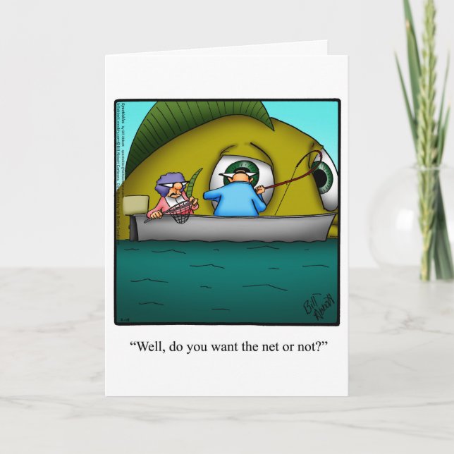 Graciosa tarjeta de felicitación de humor para jub (Anverso)
