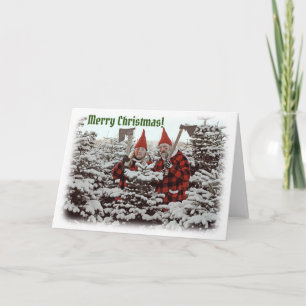 ¡Graciosa tarjeta de felicitación de Navidad de Fe