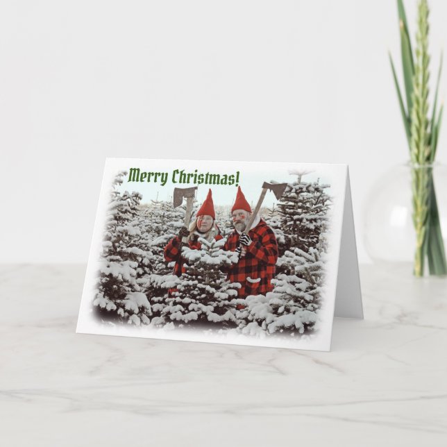 ¡Graciosa tarjeta de felicitación de Navidad de Fe (Anverso)