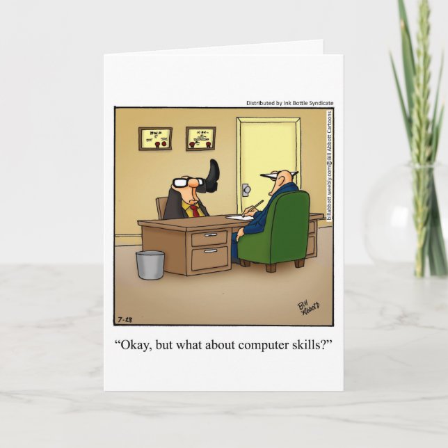 Graciosa tarjeta de felicitación del día de los té (Anverso)