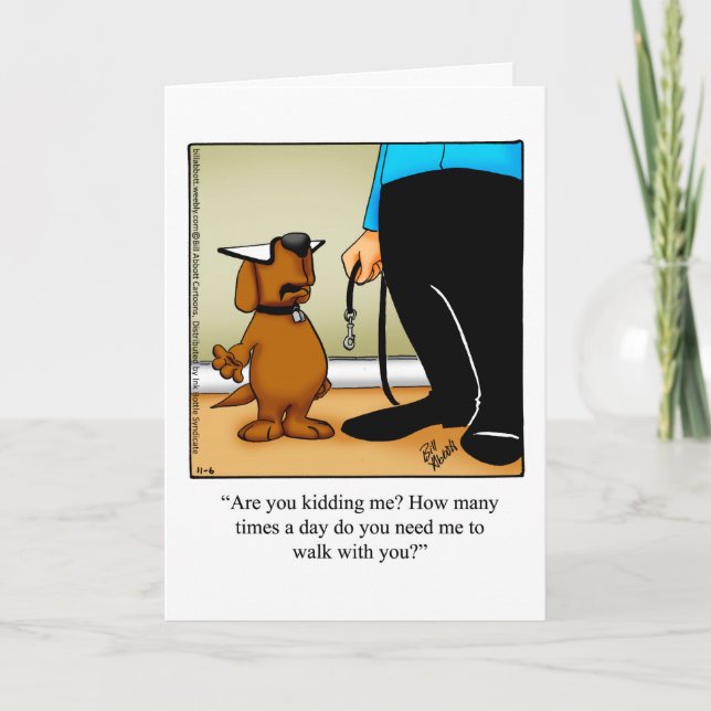 Graciosa tarjeta de felicitación del día del propi (Anverso)