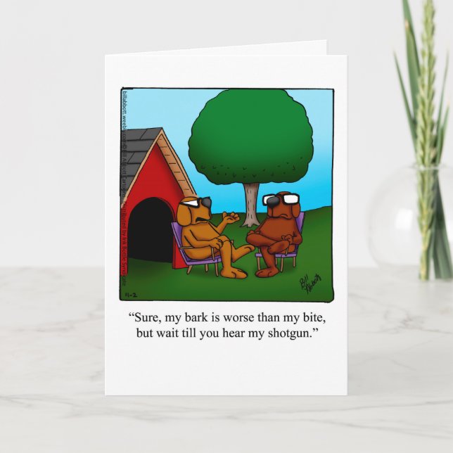 Graciosa tarjeta de felicitación del día del propi (Anverso)