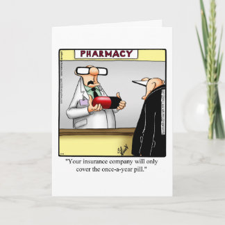 Graciosa tarjeta de felicitación Get Well Humor