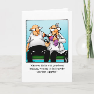 Graciosa tarjeta de felicitación Get Well Humor