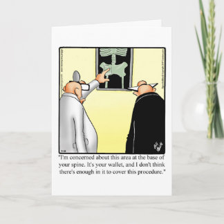Graciosa tarjeta de felicitación Get Well Humor