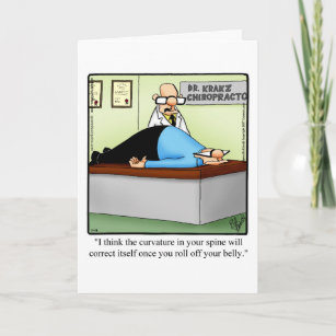 Graciosa tarjeta de felicitación Get Well Humor
