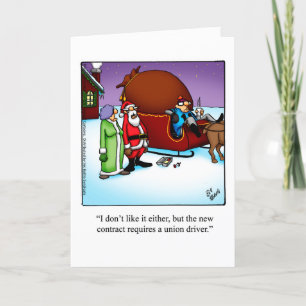 Graciosa tarjeta de felicitación navideña para Nav