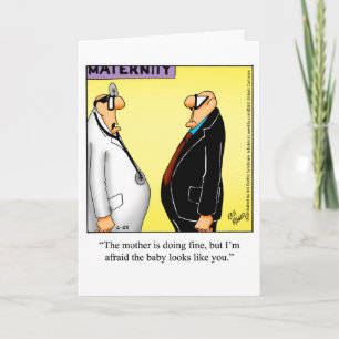 Graciosa tarjeta de felicitación para bebé