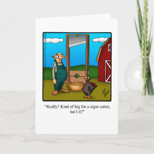 Graciosa tarjeta de felicitación para el humor del
