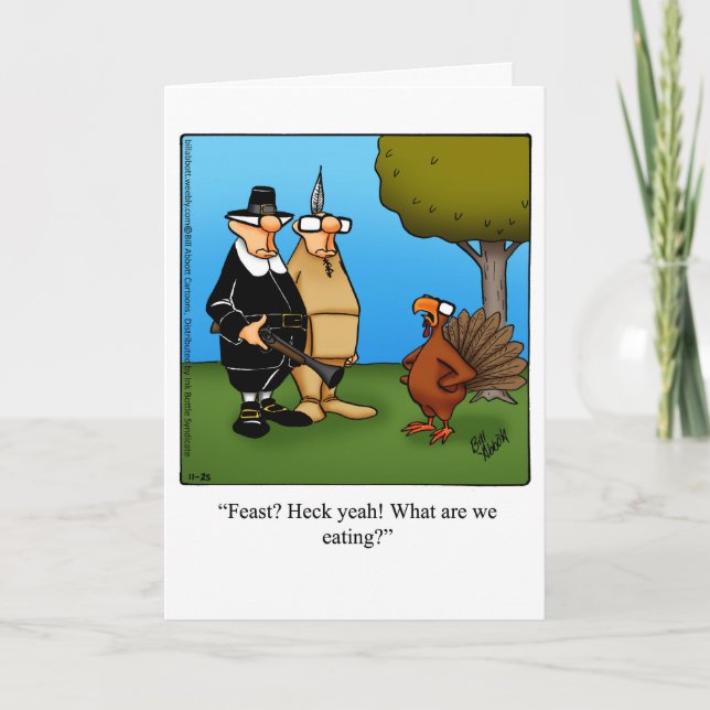 Graciosa tarjeta de felicitación para el humor del (Anverso)