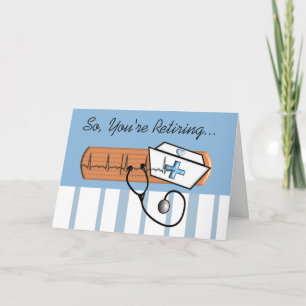 Graciosa tarjeta de felicitación para enfermera re