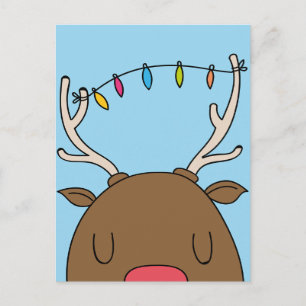 Graciosa tarjeta de felicitación para Navidades
