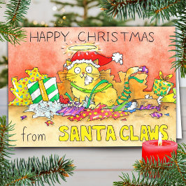 Graciosa tarjeta de felicitación para Navidades ga