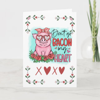 Graciosa tarjeta de felicitación plegada El día de