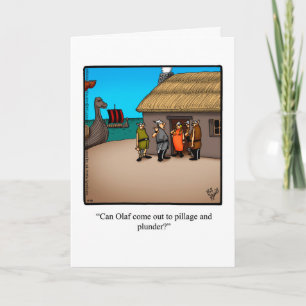 Graciosa tarjeta de felicitación por cumpleaños