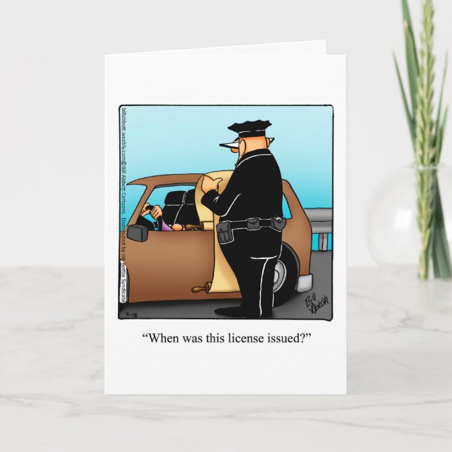 Graciosa tarjeta de felicitación por cumpleaños (Anverso)