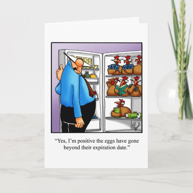 Graciosa tarjeta de felicitación por cumpleaños (Anverso)