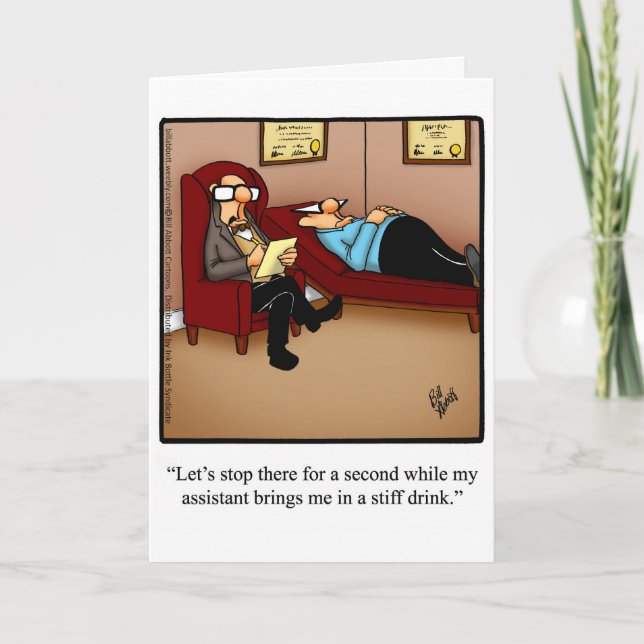 Graciosa tarjeta de felicitación por cumpleaños (Anverso)