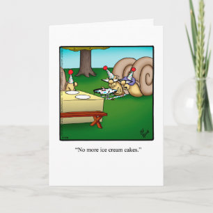 Graciosa tarjeta de felicitación por cumpleaños
