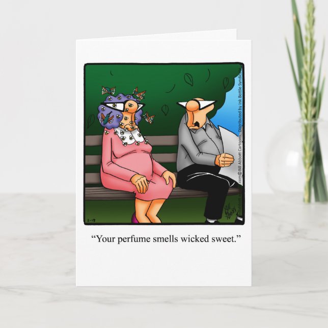 Graciosa tarjeta de felicitación por cumpleaños (Anverso)