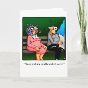 Graciosa tarjeta de felicitación por cumpleaños