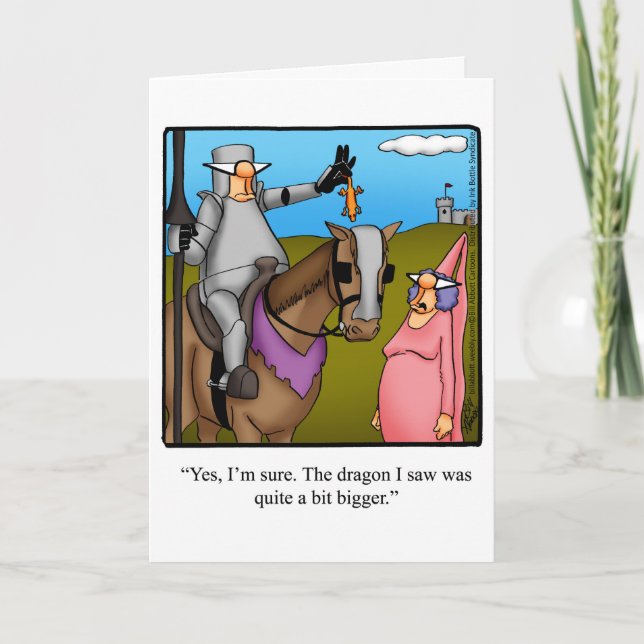 Graciosa tarjeta de felicitación por cumpleaños (Anverso)