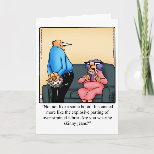 Graciosa tarjeta de felicitación por cumpleaños (Anverso)