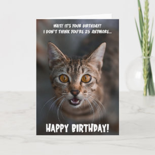 Graciosa tarjeta de felicitación por cumpleaños al