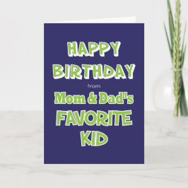 Graciosa tarjeta de felicitación por cumpleaños de