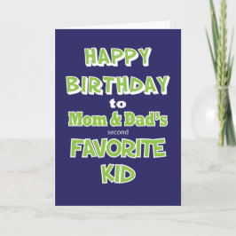 Graciosa tarjeta de felicitación por cumpleaños de