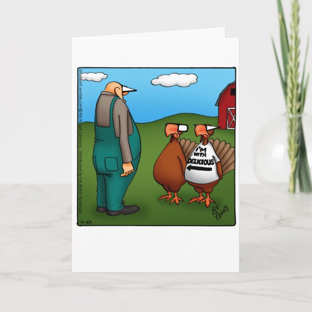 Graciosa tarjeta de felicitación por el día de fie (Anverso)