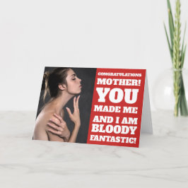 Graciosa tarjeta de felicitación por el día de la