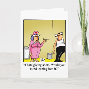 Graciosa tarjeta de felicitación por el día de las