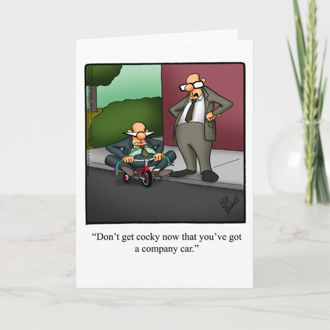 Graciosa tarjeta de felicitación promocional (Anverso)