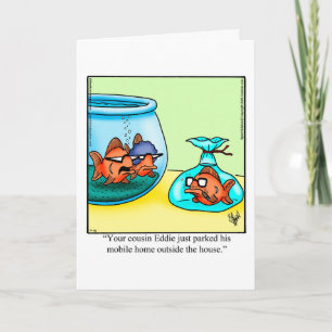 Graciosa tarjeta de felicitación R.V. Camper Humor