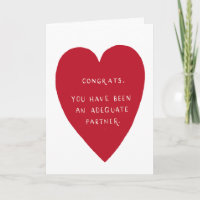 Graciosa tarjeta de felicitación sarcástica para e
