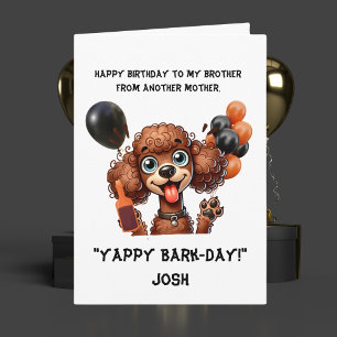 Graciosa tarjeta de felicitación simple de cumplea