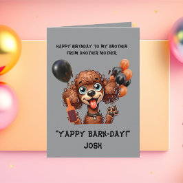 Graciosa tarjeta de felicitación simple de cumplea