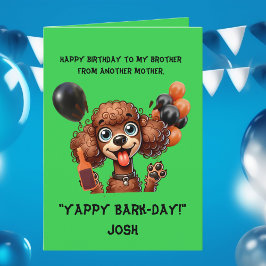 Graciosa tarjeta de felicitación simple de cumplea