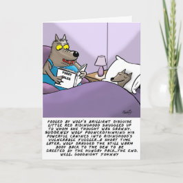 Graciosa tarjeta de felicitación Wolf