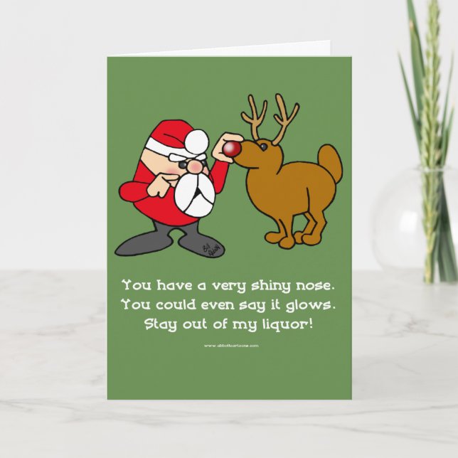 Graciosa tarjeta de felicitación X-mas Humor (Anverso)