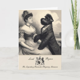 Graciosa tarjeta de felicitaciones de Schnauzer By