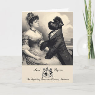 Graciosa tarjeta de felicitaciones de Schnauzer By