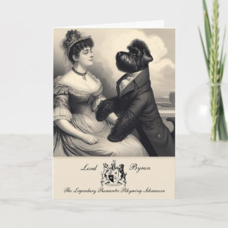 Graciosa tarjeta de felicitaciones de Schnauzer By