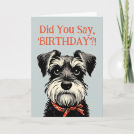 Graciosa tarjeta de felicitaciones por cumpleaños 