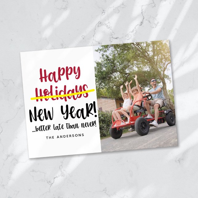 Graciosa tarjeta de festividad de fotos de Año Nue (Subido por el creador)