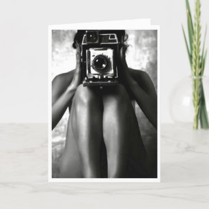 Graciosa tarjeta de foto de cumpleaños de Hot Chic