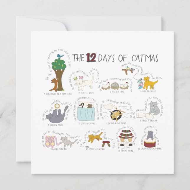 Graciosa tarjeta de fotos de vacaciones para los a (Anverso)