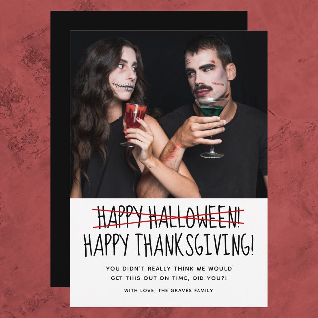 Graciosa tarjeta de fotos feliz de Halloween (Subido por el creador)